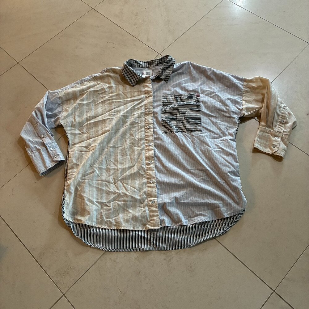 BDG Oversized Patchwork Blouse